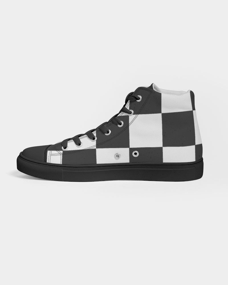 Checkin for Me Men's Hightop Canvas Shoe - Black