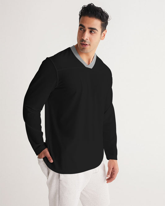 Black 300 Men's All-Over Print Long Sleeve Sports Jersey