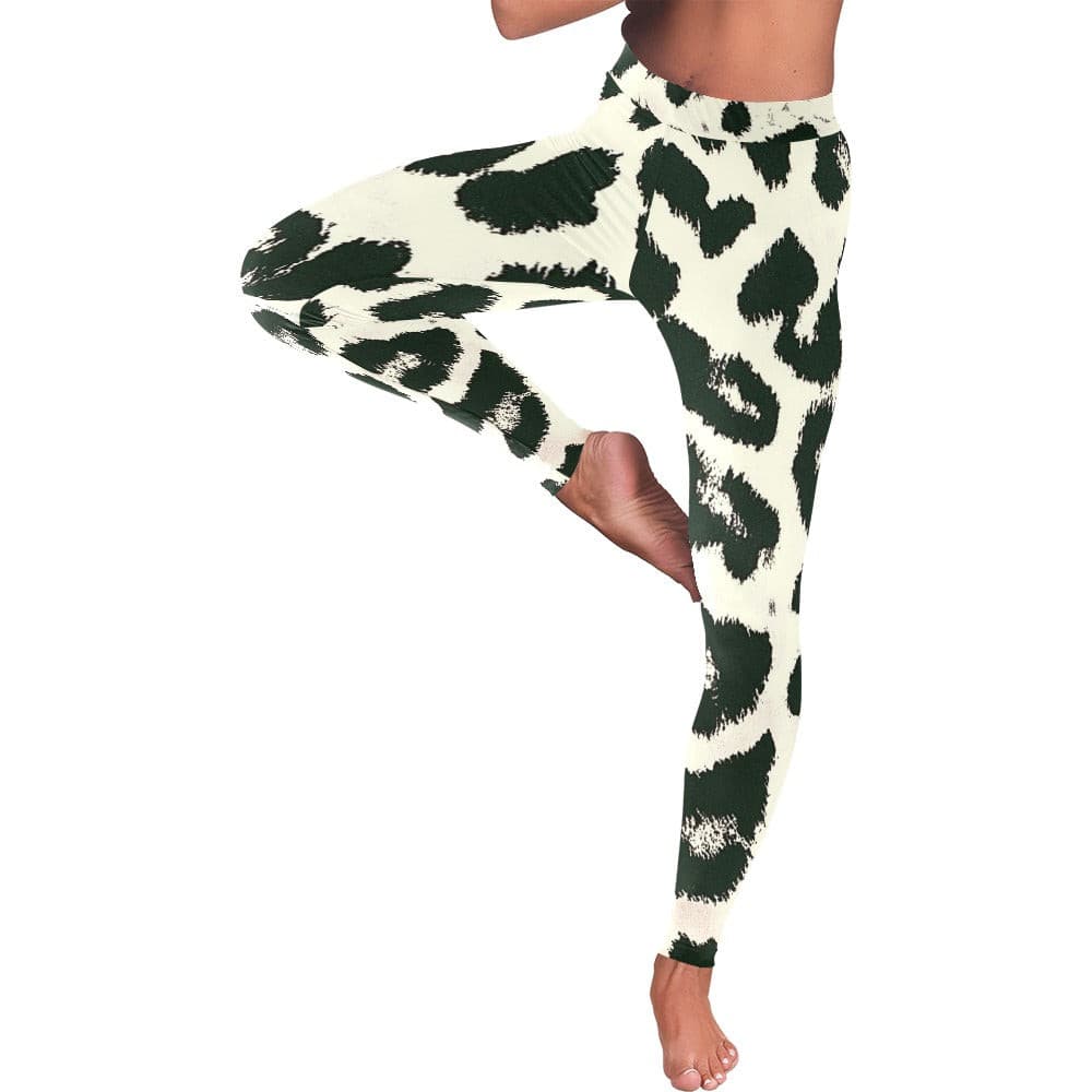 Snow Leopard Low Rise Leggings (Invisible Stitch)