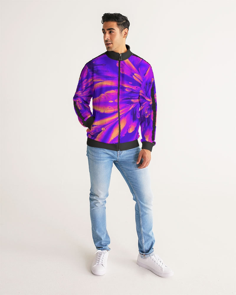 Starflower Lite Bright Stripe-Sleeve Track Jacket (Mens Sizing)
