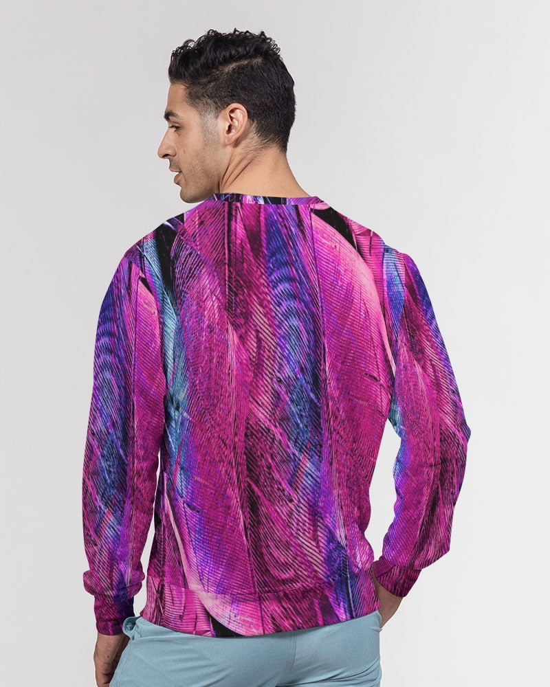 Disco Feathers Unisex Classic French Terry Crewneck Pullover