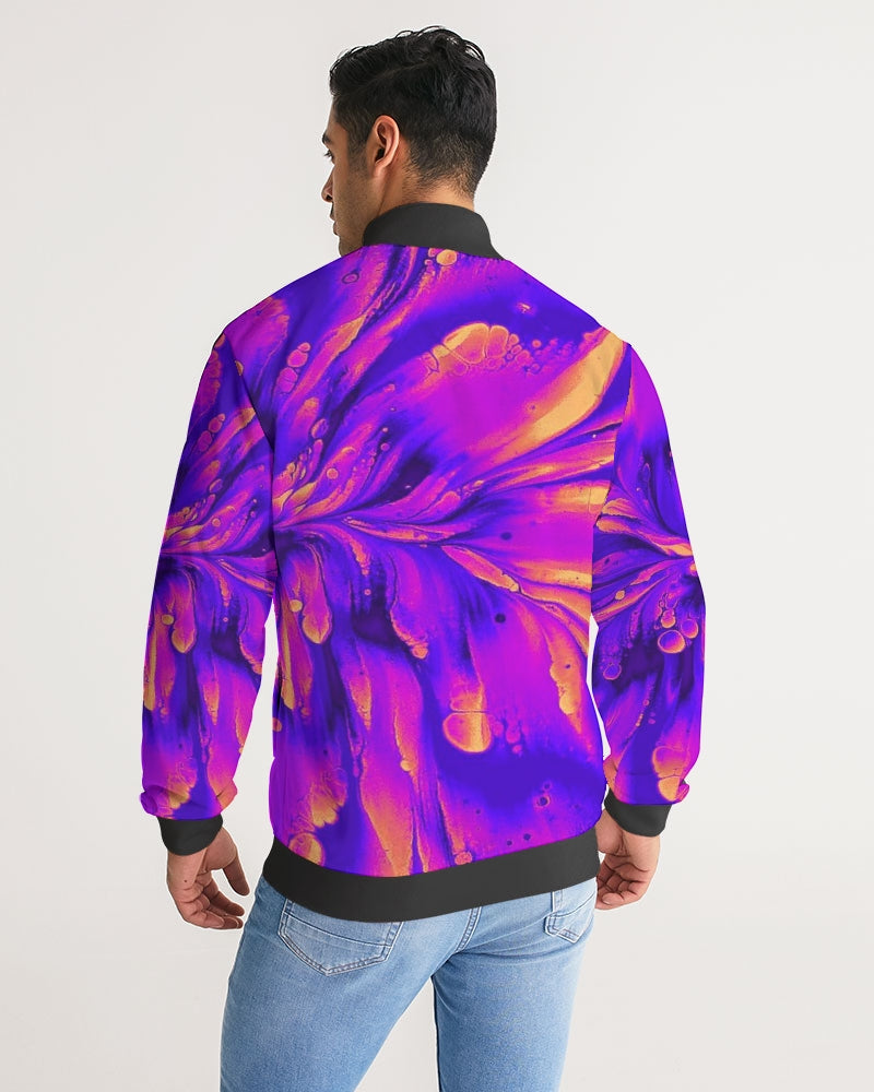 Starflower Lite Bright Stripe-Sleeve Track Jacket (Mens Sizing)