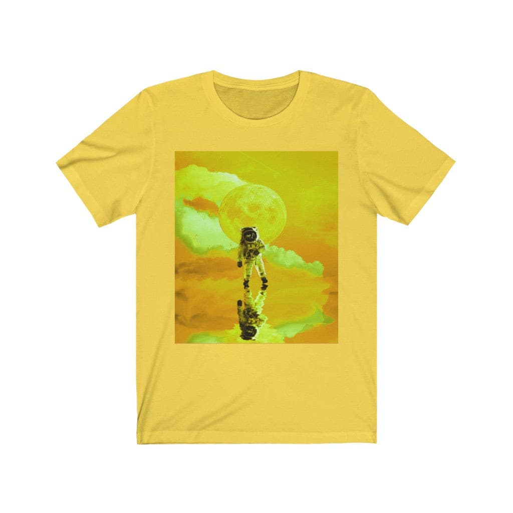 Space to Myself -Yellow- Gender Neutral Unisex Jersey Short Sleeve Tee